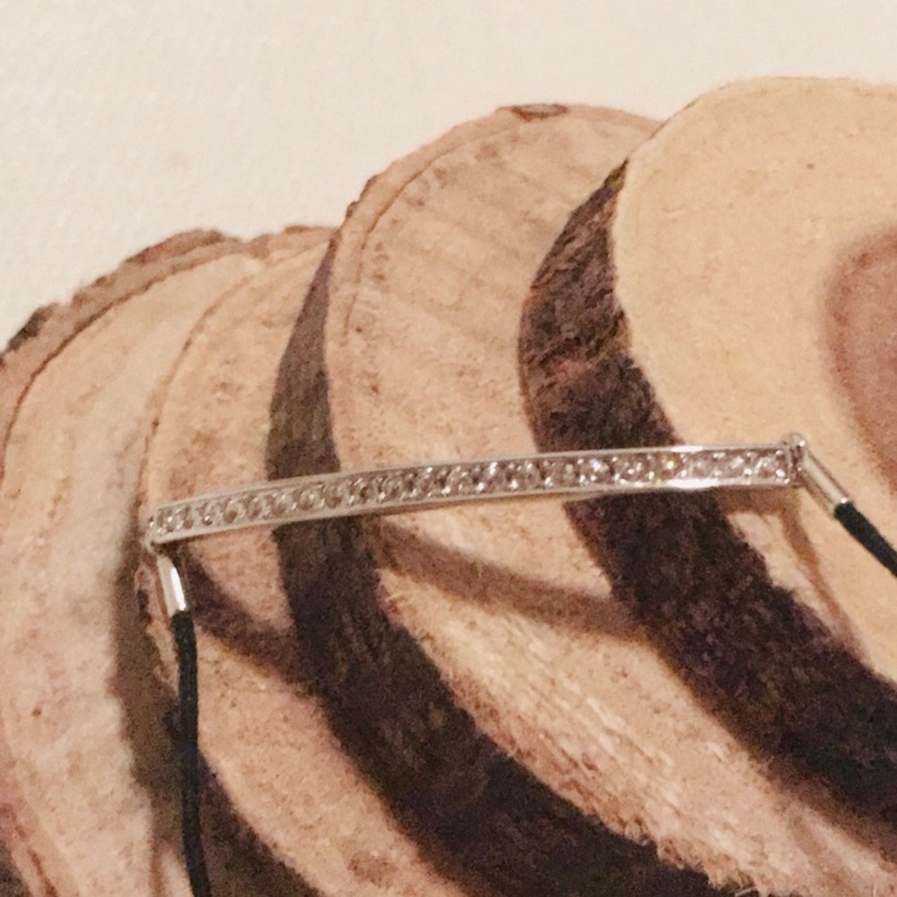 Swarovski bracelet with pull tie - Picture 2 of 2